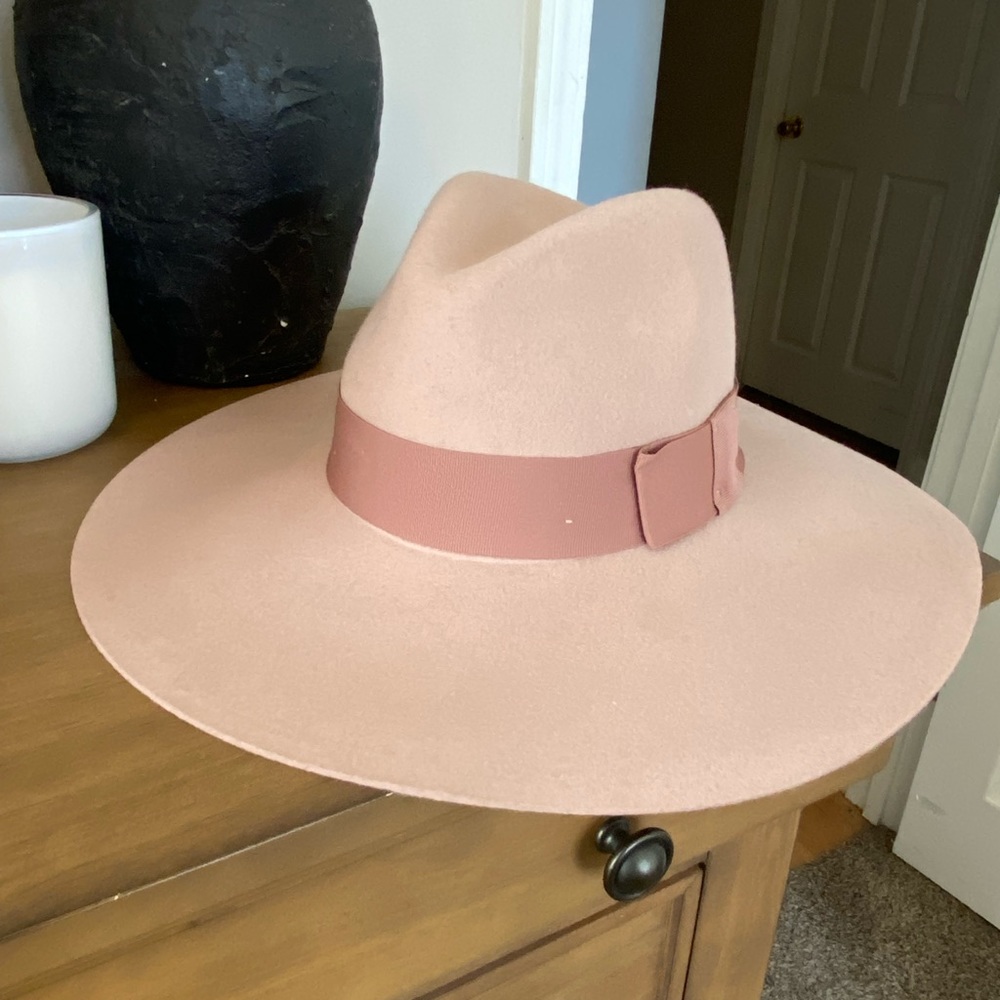 Brixton Piper Floppy Fedora Blush and Mauve